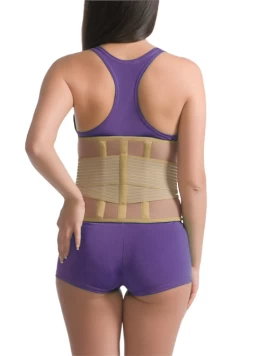 Ζώνη Οσφύος Neoprene με Μπανέλες King Size AC-1066B(one size)