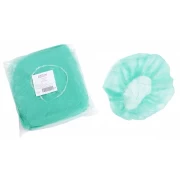 Σκούφια non woven με λάστιχο γύρω πράσινη(100τμχ)-one size