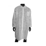 Ρόμπα επισκεπτών Non-Woven με κουμπιά (Labcoat)-10τμχ.