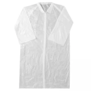 Ρόμπα επισκεπτών πλαστική με κουμπιά (Labcoat)-10τμχ.